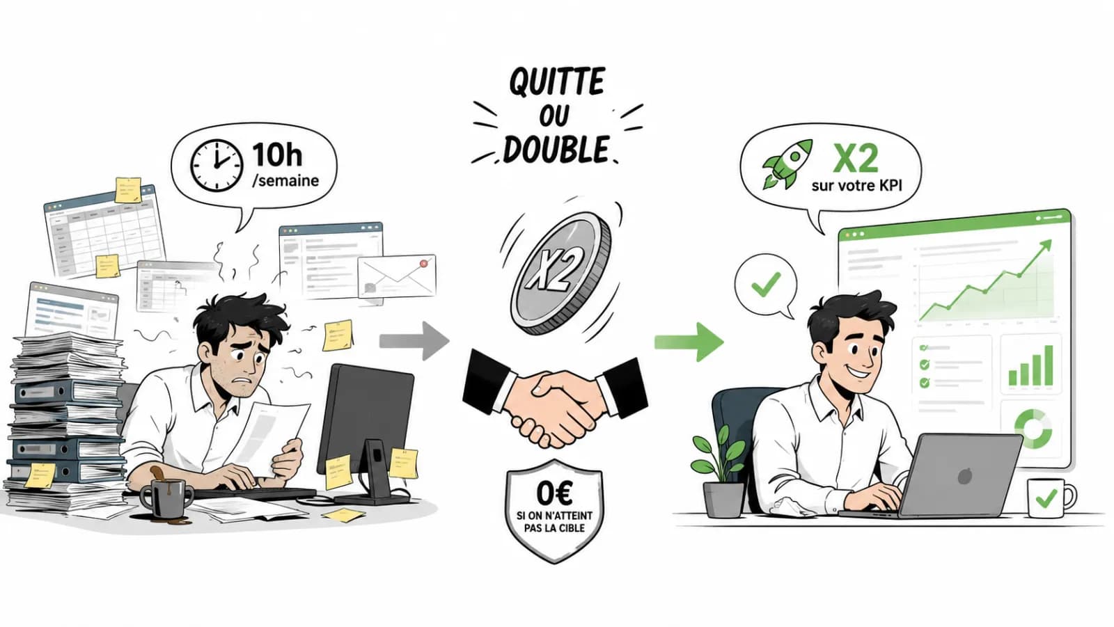Quitte ou double : on double vos rendements ou on ne facture pas